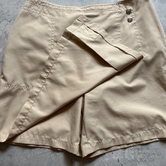 💘ON SALE💘 Minimal Tan Mini Skort | Y2K Neutral Skirt - Picture 2 of 4